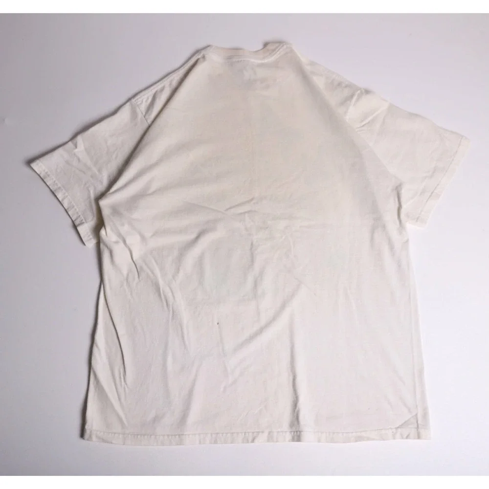 Vintage Ducks Unlimited Jerzees T-Shirt XL Cream Nature Graphic Tee K.D. Cundiff